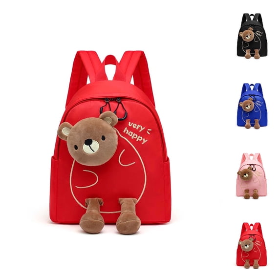 HJYCHN Preschool Backpack Boys Lightweight Cute Daypack for Kids Boys Girls School Daily Backpack for School Red One Size