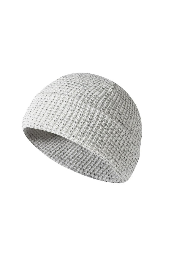 Reflective Night Running Sports Hat for Women and Men with Personality Baseball Cap Design White One Size