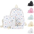 thumbnail image 1 of HJYCHN School Backpack for Boys Multi Star Print 3Pc Set Daypack with Crossbody Pencil Case Back to School Supplies for Kids Backpack for Teen Girls White 31cmx29cm, 1 of 4