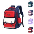 thumbnail image 1 of HJYCHN School Backpack British Style Large Capacity Lightweight Bookbag for Kids Boys Girls Elementary Students School Backpacks Red One Size, 1 of 4