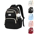 thumbnail image 1 of HJYCHN School Backpack Cute Print Lightweight Bookbag for Girls Kids School Daily Use Comfortable Straps Backpack for School Black One Size, 1 of 3