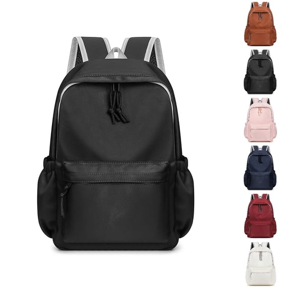 HJYCHN School Backpack Lightweight Casual Student Bookbag for Kids Boys Girls Elementary Middle School Travel School Backpacks for Girls Black M