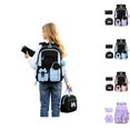 thumbnail image 1 of HJYCHN School Backpack Three Piece Bookbag Set with Lunch Bag for Boys and Girls Kids School Children School Backpacks for Boys Blue One Size, 1 of 5