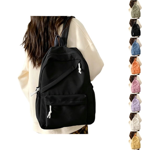 HJYCHN School Backpack for Boys Fresh Functional High Capacity Minimalist Daypack for Students Kids Boys and Girls School Backpacks Black One Size