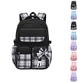 thumbnail image 1 of HJYCHN School Backpack for Girls Lightweight Ergonomic Large Capacity Daypack for Kids Girls Grades 1-6 Ages 7-16 School Backpacks White One Size, 1 of 6