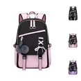 thumbnail image 1 of HJYCHN School Backpacks for Girls Stylish Cute Casual Daypack for Girls Kids Elementary Middle School Daily Use School Backpack Pink B, 1 of 4