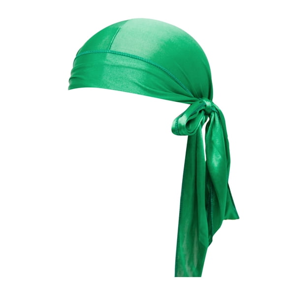 HJYCHN Silk Durag Headwrap For And Braids With Multiple Colour Options Satin Hair For Men Women Green one size