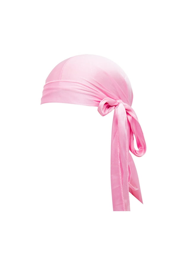 Silk Durag Headwrap For And Braids With Multiple Colour Options Satin Hair For Men Women Pink one size