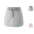 thumbnail image 1 of HJYCHN Skorts for Girls High Waist Drawstring Sport Skirt with A Line Silhouette for Casual Wear and Daily Activities Back to School Supplies 11-12 Years, 1 of 3