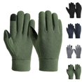 thumbnail image 1 of HJYCHN Snow Gloves Mitten Style Insulated Touchscreen Soft Liner for Women Men Outdoor Sports Exercise Gloves Green S, 1 of 3
