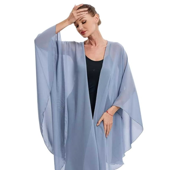 HJYCHN Solid Color Wraps Shawl for Beach Cover Up Scarf Lightweight Versatile Fashionable Travel Shawl with Bohemian Grey One Size