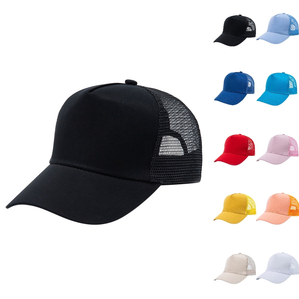 Solid Panel Rooftop Sign HJYCHN Solid Front Panel Mesh Back Adjustable Kids Hats Boys Outdoor ...