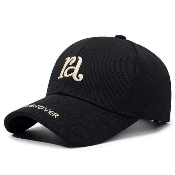 HJYCHN Stylish Baseball Cap with Embroidered Letter Design Soft Texture Adjustable Strap for Everyday Wear and Outdoor Activities Light Yellow One Size