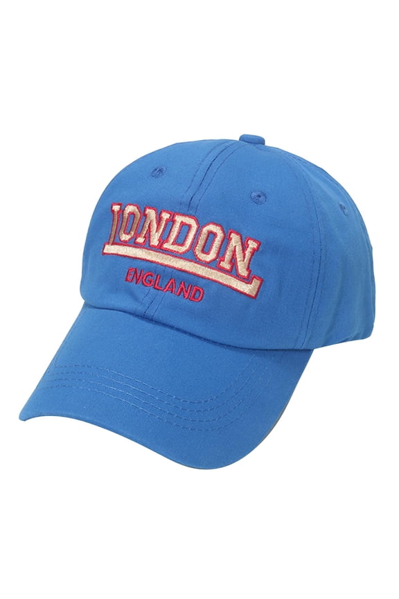Stylish Baseball Cap with Embroidered Lettering for Outdoor Sun and Streetwear Fashion Blue M