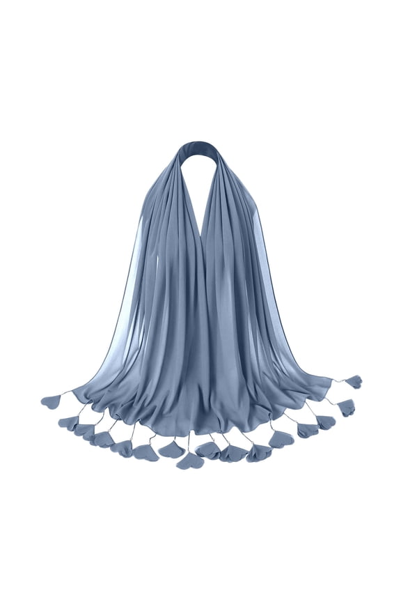 Stylish Headscarf For Women Stretchy Turban Hair Wrap Cover Headband Hijab Accessory Dark Blue One Size