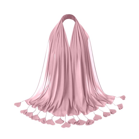 HJYCHN Stylish Headscarf For Women Stretchy Turban Hair Wrap Cover Headband Hijab Accessory Hot Pink One Size