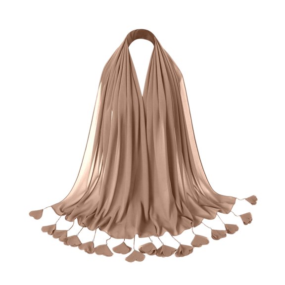 HJYCHN Stylish Headscarf For Women Stretchy Turban Hair Wrap Cover Headband Hijab Accessory Khaki One Size