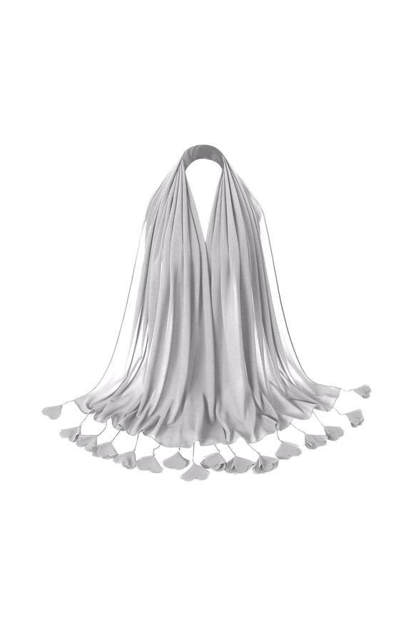 Stylish Headscarf For Women Stretchy Turban Hair Wrap Cover Headband Hijab Accessory White One Size