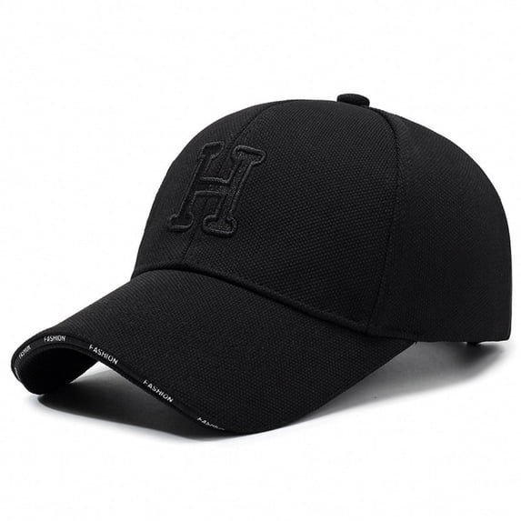 HJYCHN Stylish Korean Baseball Cap with Extended Brim for Everyday Sun and Versatile Fashion Outfits Black One Size