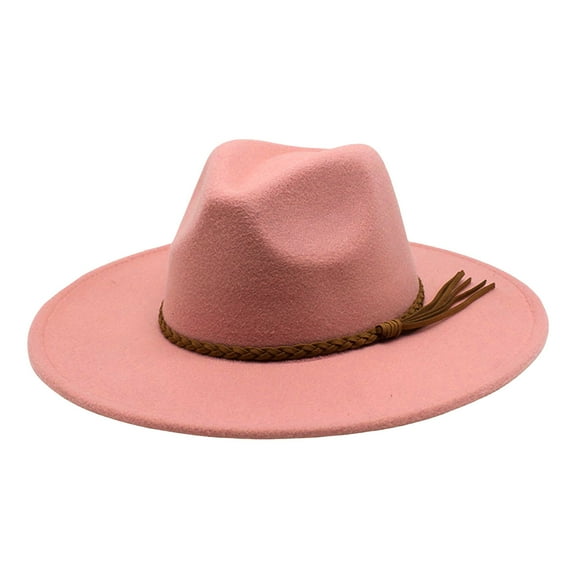 HJYCHN Stylish Outdoor Leisure Sun Hat with Wide Brim Design for All Seasons Light Pink One Size