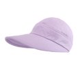 thumbnail image 1 of HJYCHN Stylish UPF50+ Sun Hat for Women Outdoor Wide Brim Summer Beach Packable Visor Cap Purple M, 1 of 2