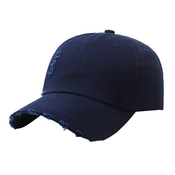 HJYCHN Stylish Washed Baseball Cap for Outdoor Sun and Everyday Casual Wear Navy One Size