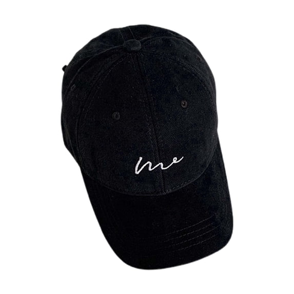 HJYCHN Stylish Women's Wide Brim Baseball Cap Adjustable Sun Hat Long Visor Design for Large Head Comfort Black One Size