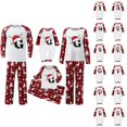 thumbnail image 1 of HJYCHN Suits Christmas Pajamas for Family Family Christmas Pajamas Matching Sets Santa Hat Antler Letter Print Round Neck Long Sleeve Full Length, 1 of 9