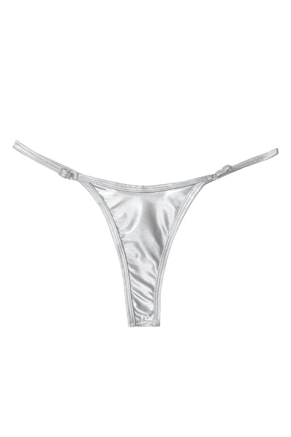 Swim Shorts for Women Solid Color Triangle Swim Trunks Thong Bikini Bottoms for a Barely-There Bathing Suit Bottoms for Women SL1 S