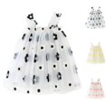 thumbnail image 1 of HJYCHN Toddler Dress Sleeveless 3D Floral Mesh Party Gown with Ruffled Straps for Carnival Girls Dress 3-4 Years, 1 of 4