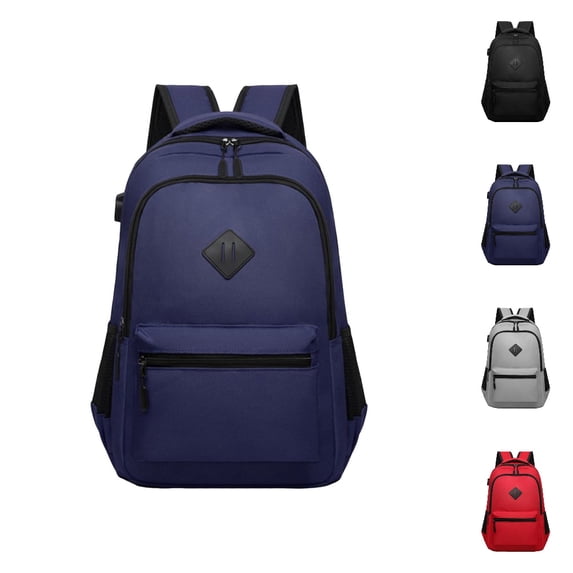 HJYCHN Travel Backpack Black Backpack Bookbag with 8 Compartments for School College Travel Backpack for Travel Blue 30x18x45cm