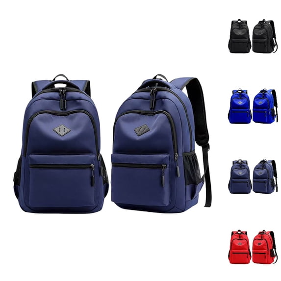 HJYCHN Travel Backpack Black Backpack Bookbag with 8 Compartments for School College Travel Daily Backpack Travel Dark Blue One Size