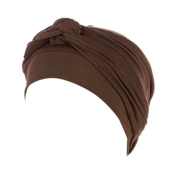 HJYCHN Turban -Tied Head Wrap Bohemian Braid Cover Hat Ethnic Headwear Baseball Cap Coffee One Size