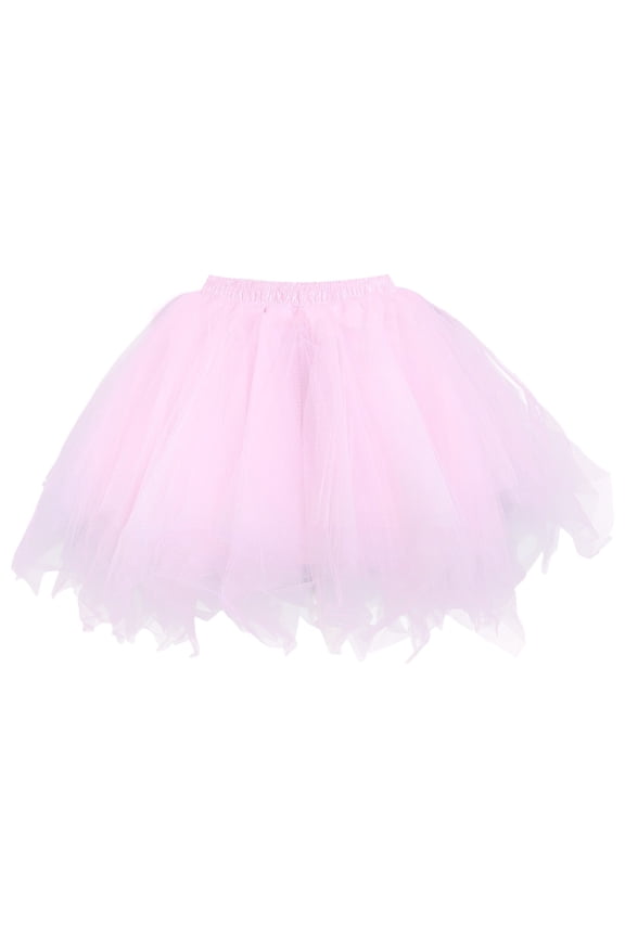 Tutu Skirt Soft Mesh Tutu Skirt for Women Party Carnival Long Formal Dress or Performance Ballet Skirt Women Pink XXL