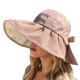 thumbnail image 1 of HJYCHN UPF 50+ Sun Hat with Wide Brim for Women Men Summer Outdoor Travel Foldable Lightweight Beach Sun Pink One Size, 1 of 4