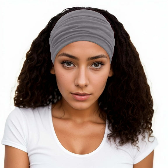 HJYCHN Wide Retro Headscarf for Ladies Featuring a Stylish Knotted Hair Band for Everyday Use GY1 One Size