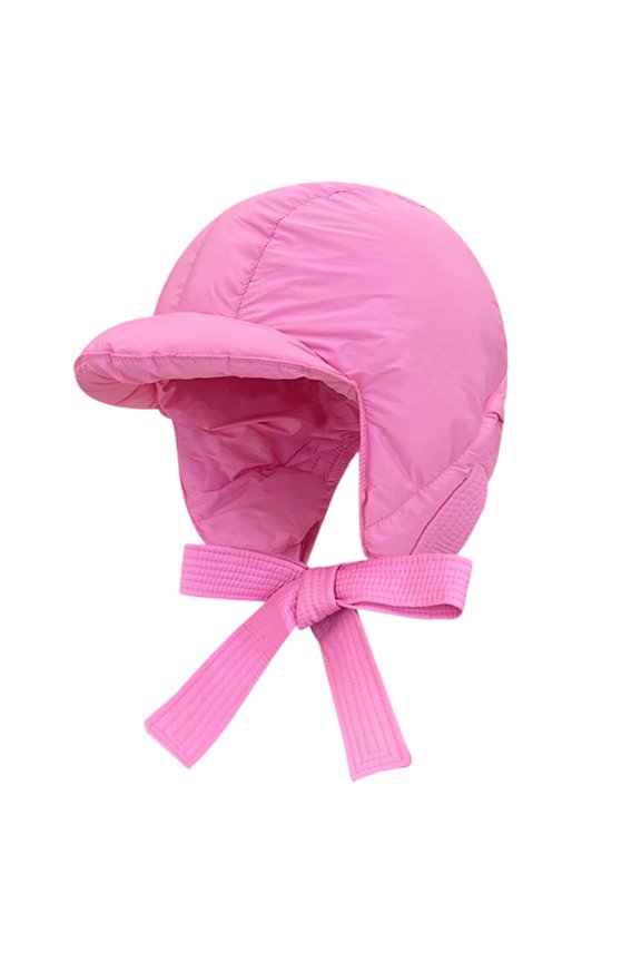 Winter Hats for Women Thickened Hat with Ear Covers and Adjustable Strap for Skiing Cycling Motorcycle in Cold Weather Winter Hat Hot Pink One Size