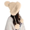 thumbnail image 1 of HJYCHN Winter Hats for Women Pompom Knit Cap Ushanka Trapper Hat with Ear Covers for Warmth in Cold Weather Womens Winter Hat OTHER One Size, 1 of 4