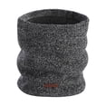 thumbnail image 1 of HJYCHN Winter Warm Double Layer Neck Gaiter Knitted Snood For Cold Weather Black One Size, 1 of 2