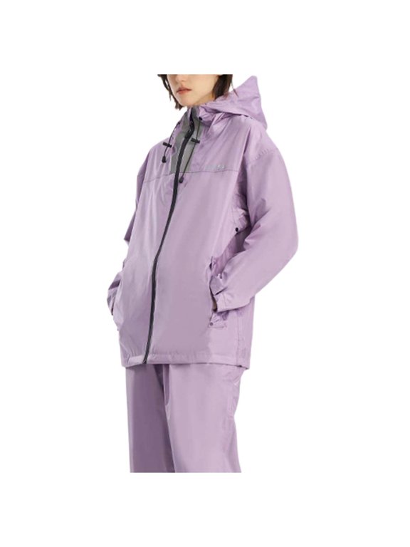 Women Outfit Cycling Rain Suit Full Body Separates with Jacket and Pants Set Protection Outfits Rain Suit Sets Outdoor Activities Purple XXL