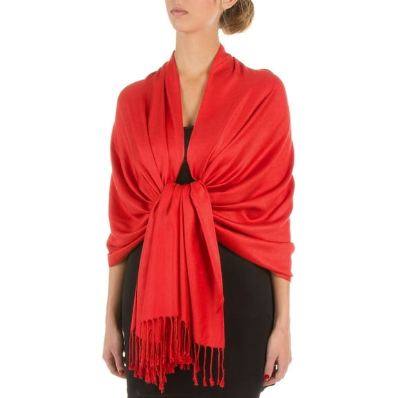 HJYCHN Women Shawl Wrap Scarves Solid Color Pashmina Shawls and Wraps Fashion Winter Warmth Neck Scarf RD1 One Size