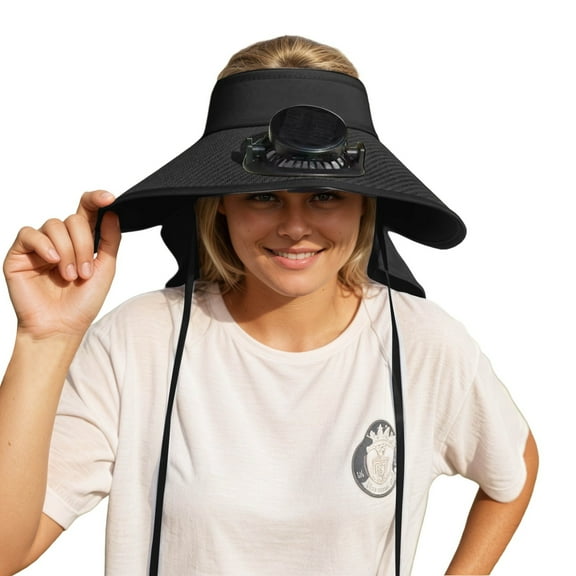 HJYCHN Women Summer Sun Hat Wide Brim Solar Design Beach Outdoor Travel Fashion Accessory Navy A