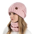 thumbnail image 1 of HJYCHN Women Winter Knitted Hat Windproof Thermal Ear Cap for Outdoor Cycling Activities Pink One Size, 1 of 5