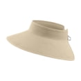 thumbnail image 1 of HJYCHN Women's Wide Brim Straw Sun Visor Hat UPF 50+ Foldable Packable Beach Summer Ponytail Design Beige One Size, 1 of 5