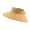 thumbnail image 1 of HJYCHN Women's Wide Brim Straw Sun Visor Hat UPF 50+ Foldable Packable Beach Summer Ponytail Design Khaki One Size, 1 of 3