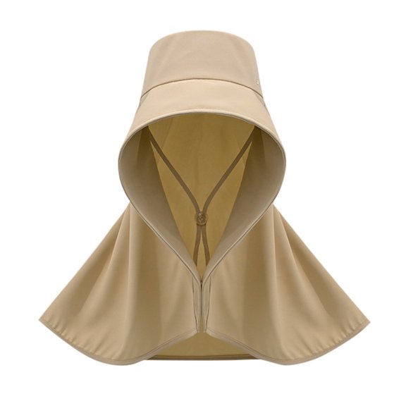 HJYCHN Women's Wide Brim Sun Hat Floppy Beach Cap with UPF for Outdoor Summer Travel and Leisure Activities Khaki One Size