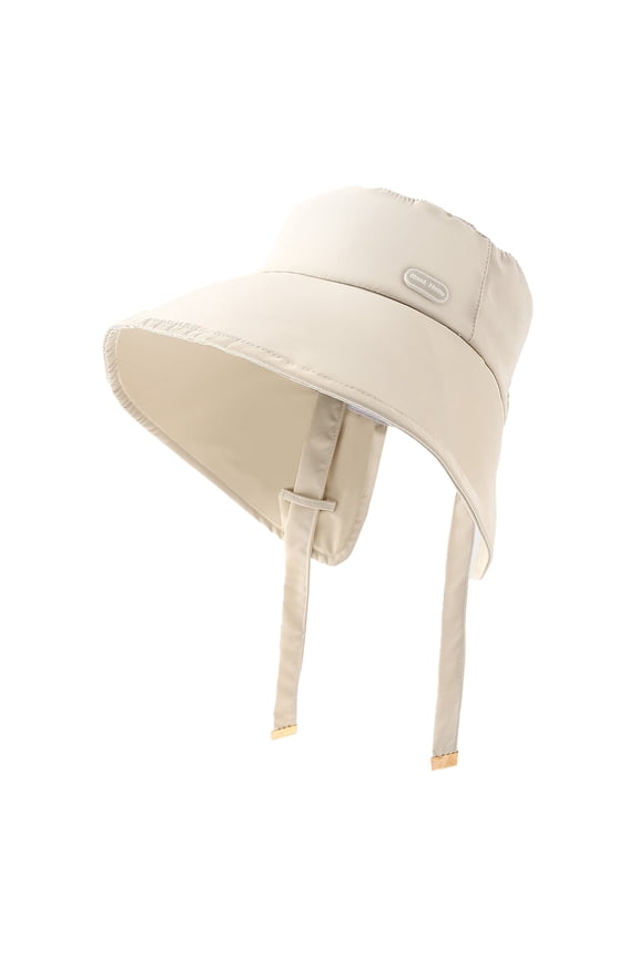 Womens Sun Bucket Hat Adjustable Wide Brim UPF 50+ Outdoor Summer Beach Travel Lightweight Breezy Sports Casual Headwear For All Seasons Beige One Size