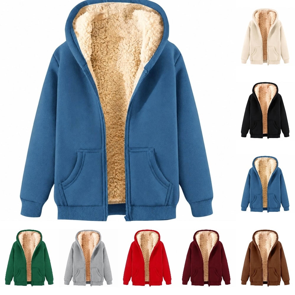Long Countertop Design HJYCHN Womens Zip up Hoodie Lined Pocket Women Hoodies Long Sleeve Cozy ...