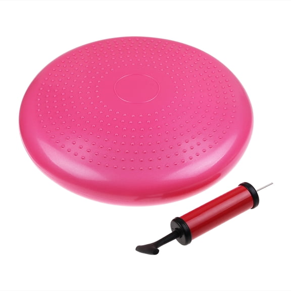 HJZ Inflatable Stability Balance Disc Trainer,Wobble Cushion, Exercise Fitness Core Balance, 13.4‘’ Diameter Including Free Pump