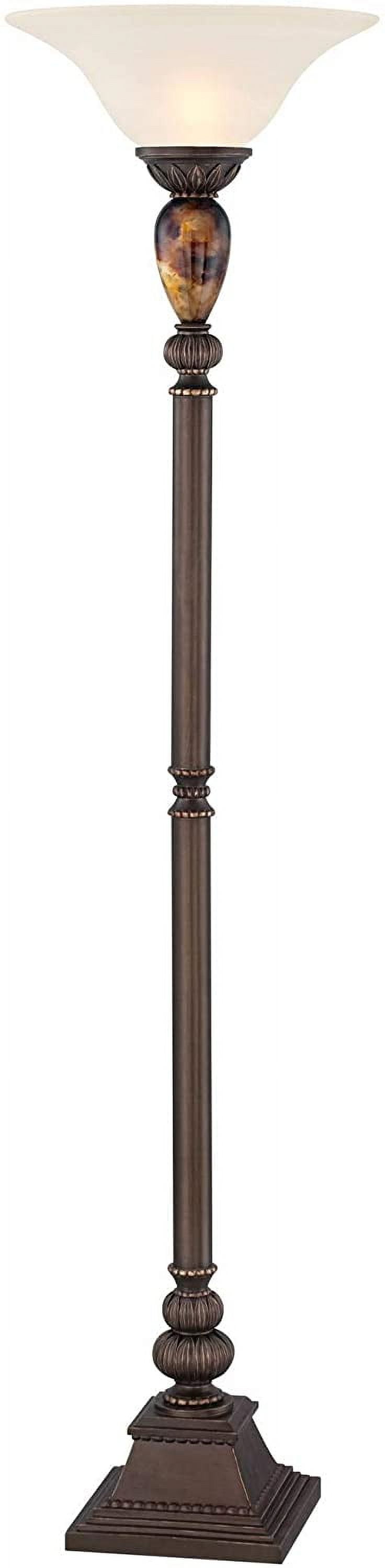 HJZBNONE ireland Mulholland Rustic Vintage Torchiere Floor Lamp
